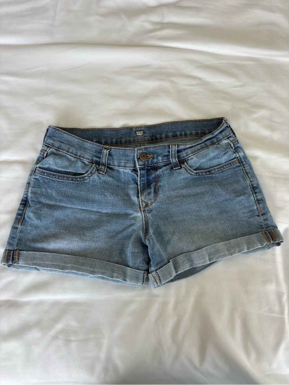 Old Navy Light Blue Denim Cuffed Shorts
